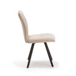 Beige fabric chair, 47 x 60 x 89 cm | Mery