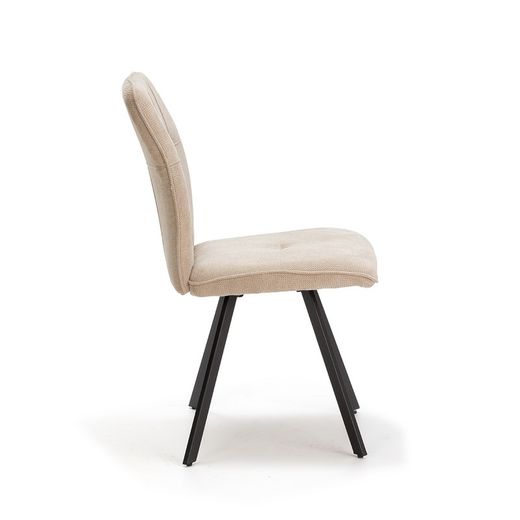 Beige fabric chair, 47 x 60 x 89 cm | Mery