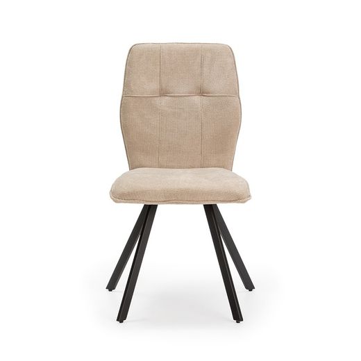 Beige fabric chair, 47 x 60 x 89 cm | Mery