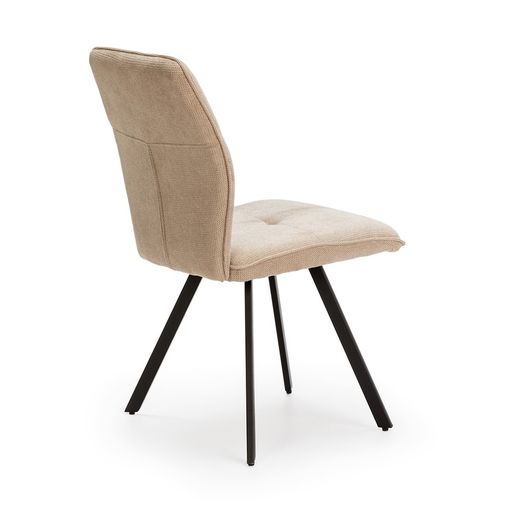 Beige fabric chair, 47 x 60 x 89 cm | Mery