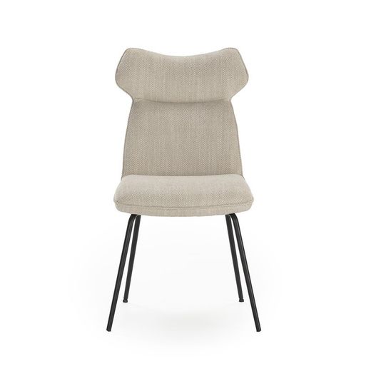 Beige fabric chair, 47 x 64.5 x 91.5 cm | Dara