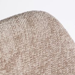 Beige and black fabric chair, 56 x 55 x 84 cm | Leynhac