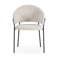 White fabric chair, 51.5 x 60 x 76 cm | Leticia