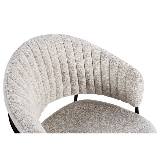 White fabric chair, 51.5 x 60 x 76 cm | Leticia