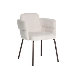 Silla de tejido en blanco, 57 x 63 x 79 cm | Laven