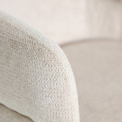 Silla de tejido en blanco, 57 x 63 x 79 cm | Laven