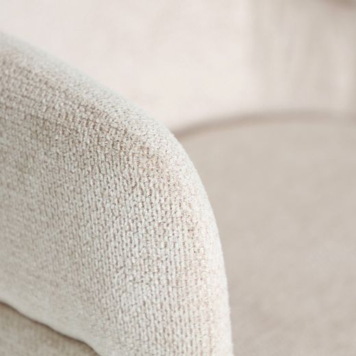 Silla de tejido en blanco, 57 x 63 x 79 cm | Laven