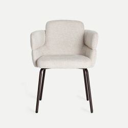 Silla de tejido en blanco, 57 x 63 x 79 cm | Laven