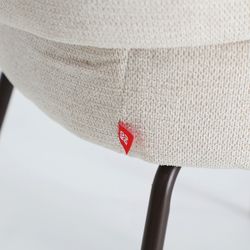 Silla de tejido en blanco, 57 x 63 x 79 cm | Laven