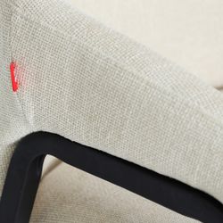 Silla de tejido en blanco, 58 x 55 x 74 cm | Aren