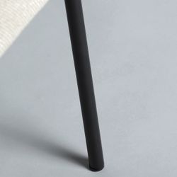 Silla de tejido en blanco, 60 x 63 x 78 cm | Burgnac