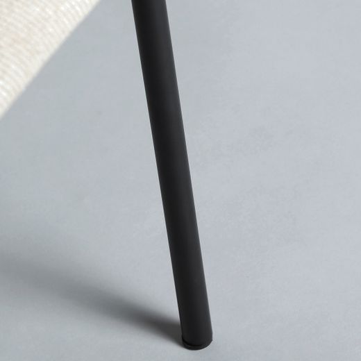 Silla de tejido en blanco, 60 x 63 x 78 cm | Burgnac