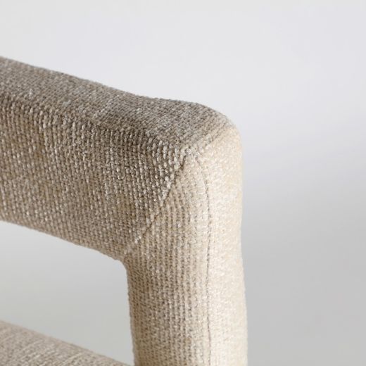 White fabric chair, 64 x 57 x 72 cm | Vestnes