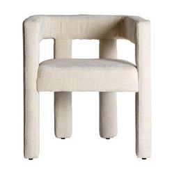 Cadeira de tecido branco, 64 x 57 x 72 cm | Vestnes