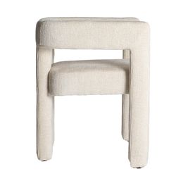 Cadeira de tecido branco, 64 x 57 x 72 cm | Vestnes