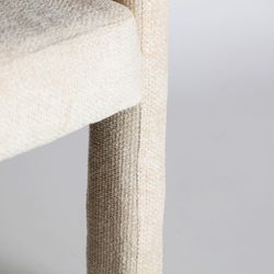 White fabric chair, 64 x 57 x 72 cm | Vestnes