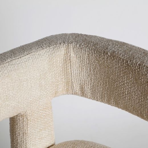 White fabric chair, 64 x 57 x 72 cm | Vestnes