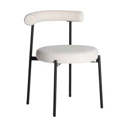 Off-white fabric chair, 55 x 56 x 76 cm | Breville