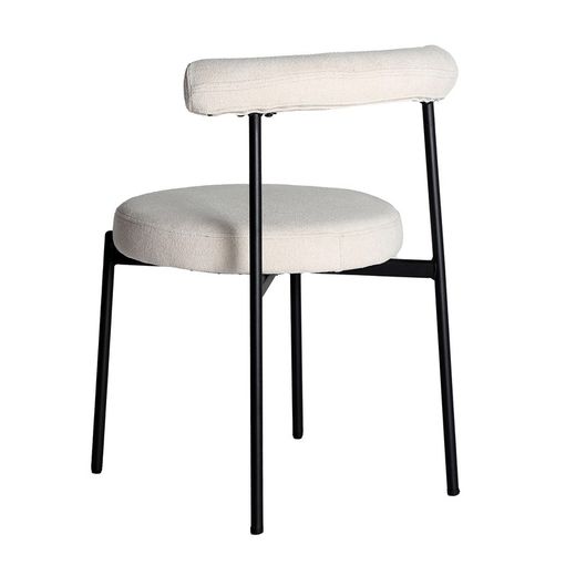 Off-white fabric chair, 55 x 56 x 76 cm | Breville