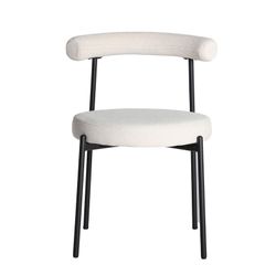 Off-white fabric chair, 55 x 56 x 76 cm | Breville