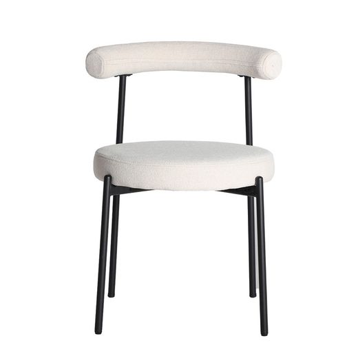 Off-white fabric chair, 55 x 56 x 76 cm | Breville