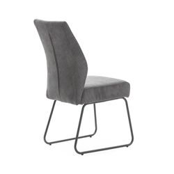 Fabric chair in grey, 45 x 62 x 97 cm | Alan