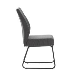 Fabric chair in grey, 45 x 62 x 97 cm | Alan