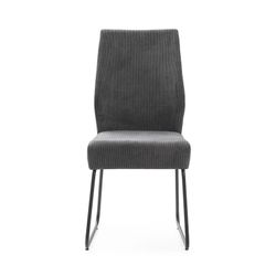 Fabric chair in grey, 45 x 62 x 97 cm | Alan