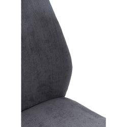 Fabric chair in grey, 45 x 62 x 97 cm | Alan
