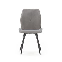 Fabric chair in grey, 46 x 62 x 89 cm | Adaya