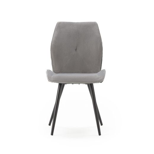 Fabric chair in grey, 46 x 62 x 89 cm | Adaya