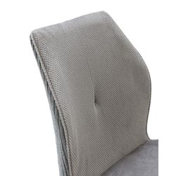 Fabric chair in grey, 46 x 62 x 89 cm | Adaya