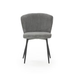 Grauer Stoffstuhl, 47 x 58 x 78 cm | Megan