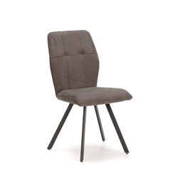 Fabric chair in grey, 47 x 60 x 89 cm | Mery