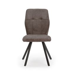 Fabric chair in grey, 47 x 60 x 89 cm | Mery