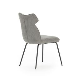 Fabric chair in grey, 47 x 64.5 x 91.5 cm | Dara