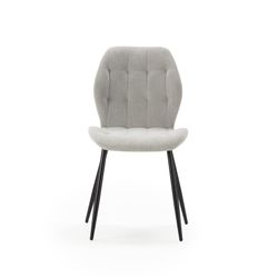 Fabric chair in grey, 48 x 58 x 85 cm | Nalu
