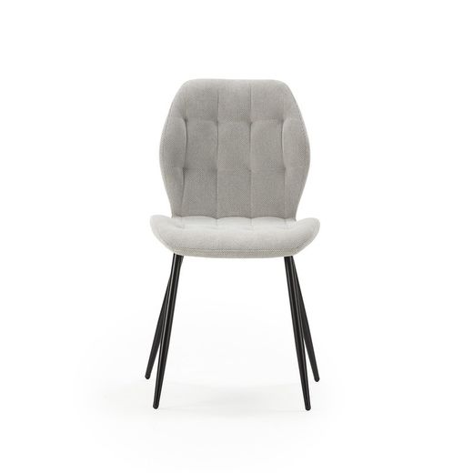 Fabric chair in grey, 48 x 58 x 85 cm | Nalu