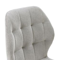 Fabric chair in grey, 48 x 58 x 85 cm | Nalu