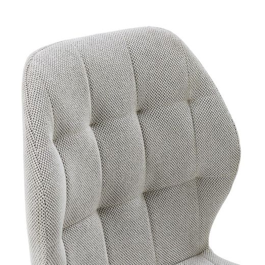 Fabric chair in grey, 48 x 58 x 85 cm | Nalu