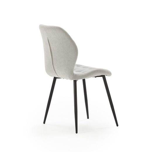 Fabric chair in grey, 48 x 58 x 85 cm | Nalu