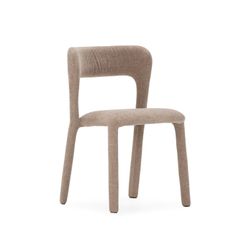 Fabric chair in grey, 51.5 x 56 x 77.5 cm | Lilia