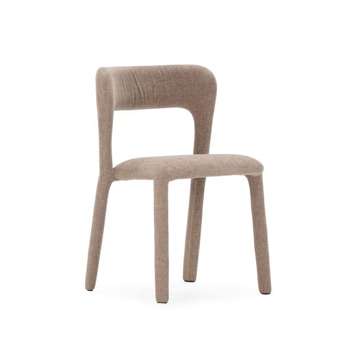 Silla de tejido en gris, 51,5 x 56 x 77,5 cm | Lilia