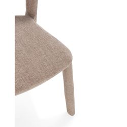 Fabric chair in grey, 51.5 x 56 x 77.5 cm | Lilia