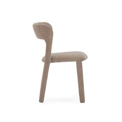 Fabric chair in grey, 51.5 x 56 x 77.5 cm | Lilia