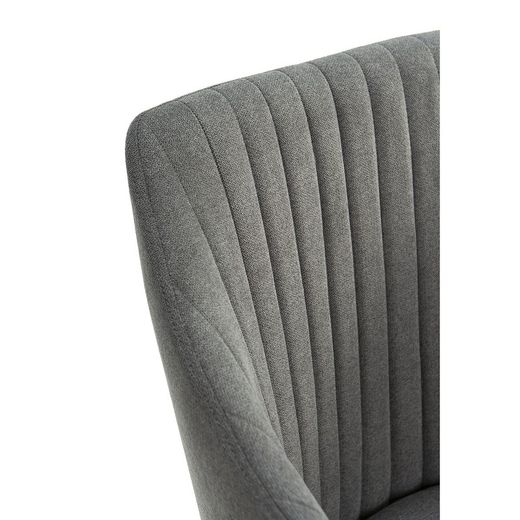 Grauer Stoffstuhl, 56 x 57 x 88 cm | Nadi