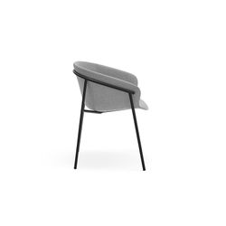 Cadeira de tecido cinza claro, 59 x 66,5 x 79 cm | Abraço