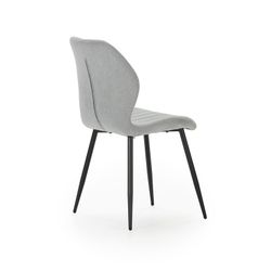IJsgrijze stoffen stoel, 47 x 58 x 85 cm | Nalu