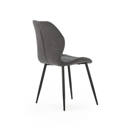 Dark grey fabric chair, 48 x 58 x 85 cm | Nalu