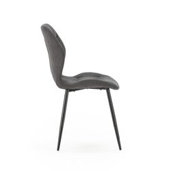 Dark grey fabric chair, 48 x 58 x 85 cm | Nalu